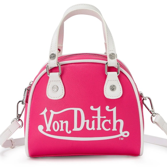 VON DUTCH CLASSIC 51 PINK BOWLING BAG - Picture 1 of 9